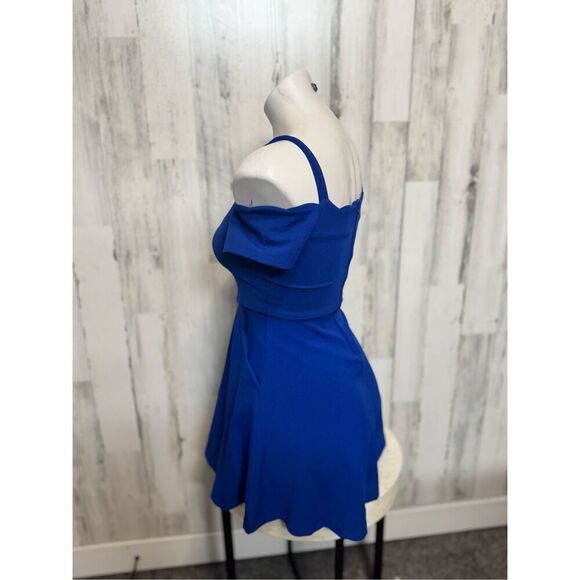 Rare editions blue fit and flare dress size Med - Picture 7 of 10